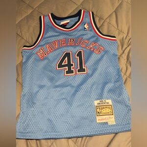 Mitchell & Ness Mavericks Blue Jersey Durk Nowitzki #41